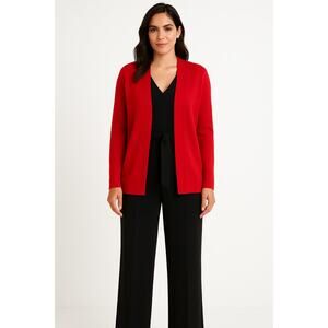 Calvin Klein Womens Size 8 Black Sleeveless V Neck Belted Jumpsuit